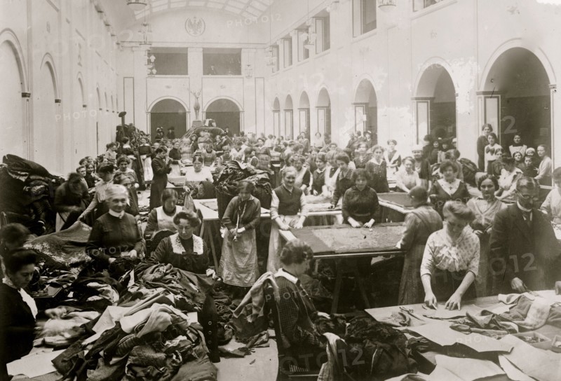 German women making uniforms