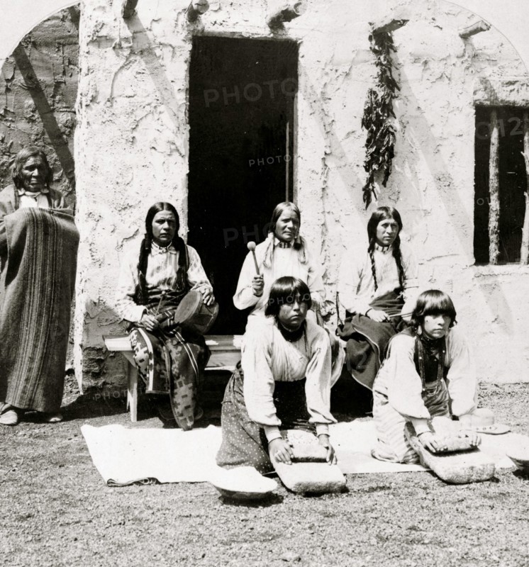 Moki corn festival, Indian camp, World's Fair, St. Louis, 1904 1904
