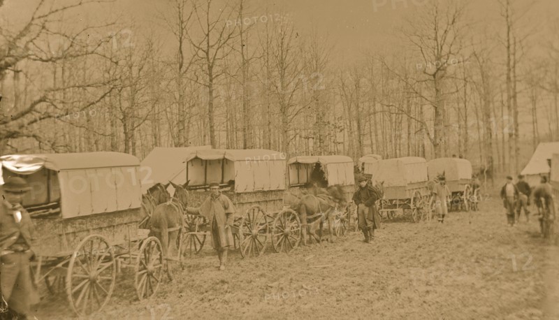Washington, District of Columbia. Ambulance train at Harewood Hospital. Miller. (v.7, p. 313 - Ambulance train at City Point, Va. 1863