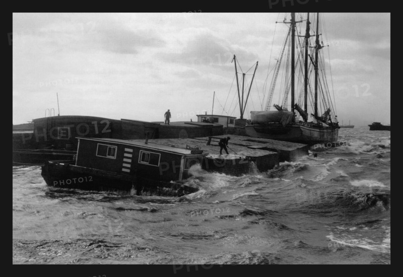 Barge in High Wind