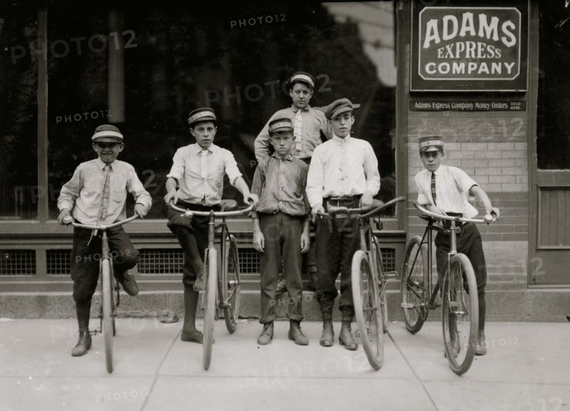 A typical group of Postal Messengers in Norfolk, Va.  1911