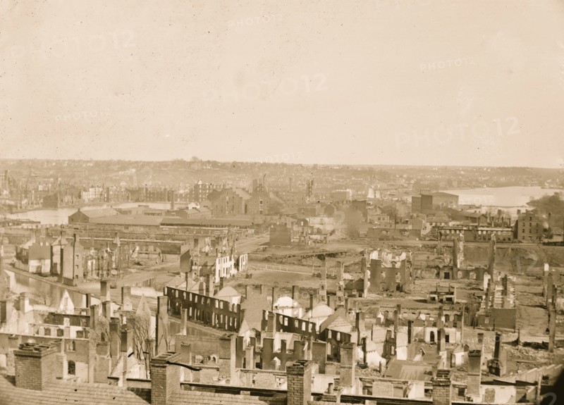 Aerial View of the Confederate Capital at Richmond 1865