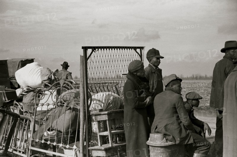 African American Evicted sharecroppers along Highway 60, New Madrid County, Missouri 1939