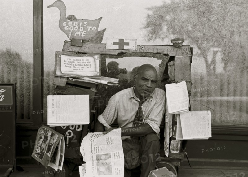 African American Newsstand, Memphis, Tennessee 1938