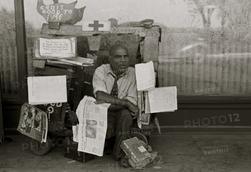 African American Newsstand, Memphis, Tennessee 1938