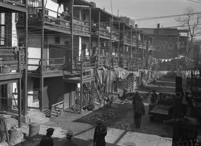 African American Slums. Washington, D.C.

 1935