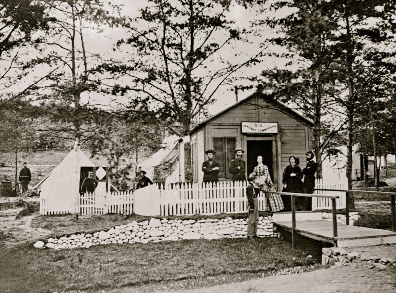 Alexandria, Virginia. Sanitary Commission lodge. Convalescent 1863