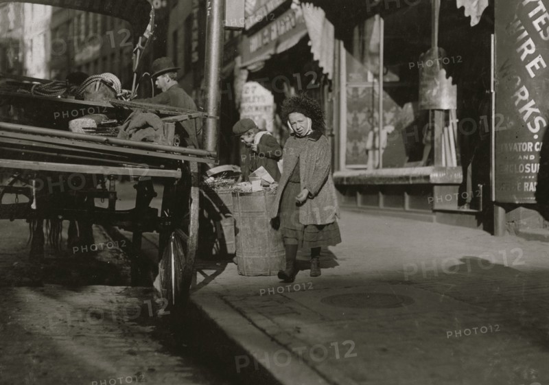 Among Ash Barrels. Garbage Gleaners.  1909