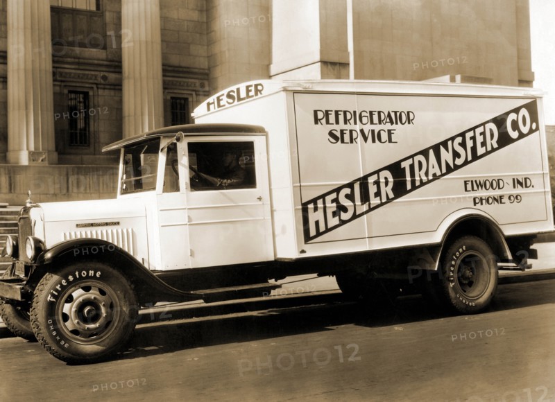 Hesler Transfer Co. Delivery Truck with Refrigerator Service