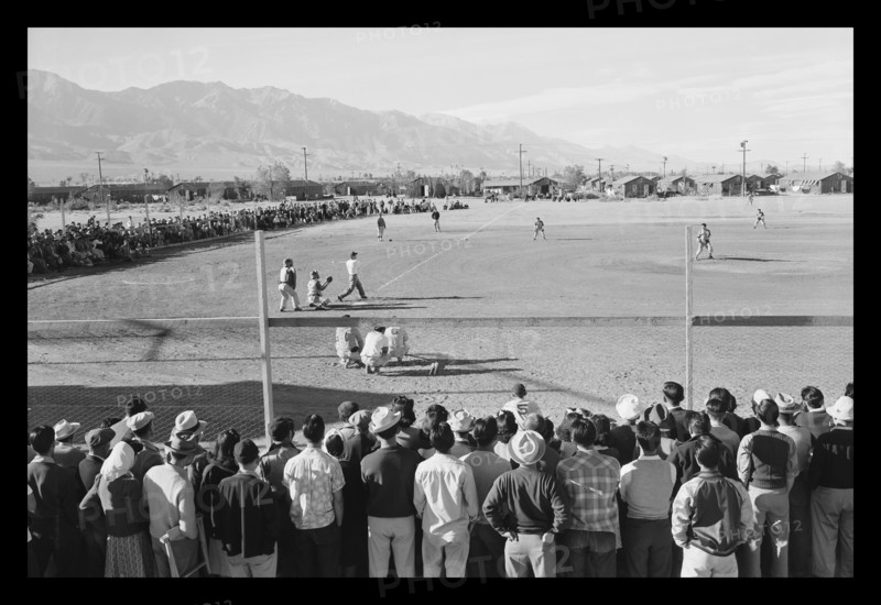 Baseball Game at Manzanar 1943