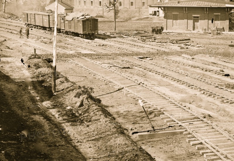 Atlanta, Ga. Ruins of depot, blown up on Sherman's departure 1865