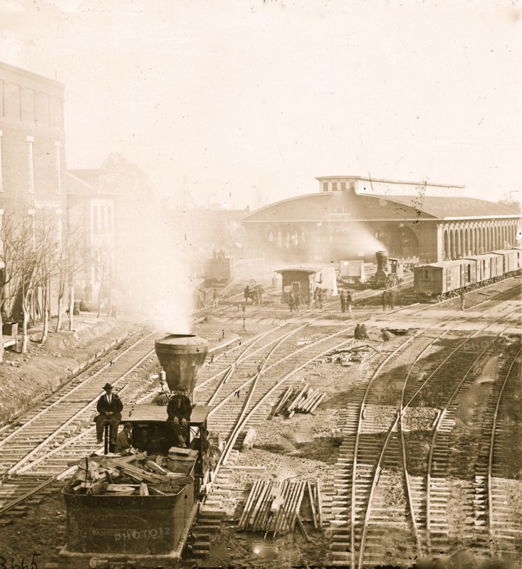 Atlanta, Georgia. Railroad yards 1864