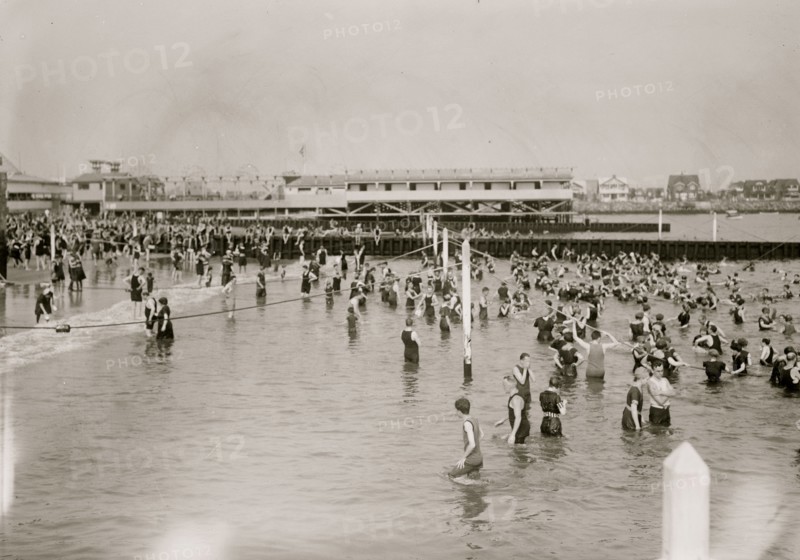 Bathing at Brighton Beach, Brooklyn