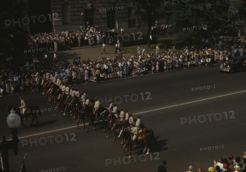 Black troops at the Memorial Day parade, Washington, D.C., probably Constitution Avenue 1942