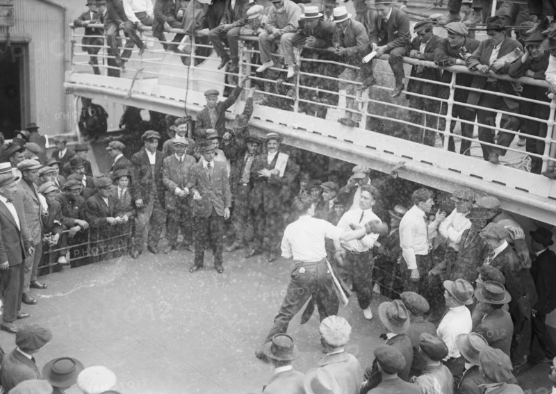 Boxing Match on the Abruzzi 1910