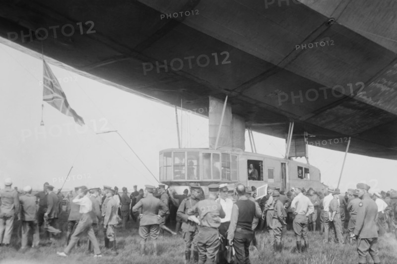 British Dirigible Car upon Landing