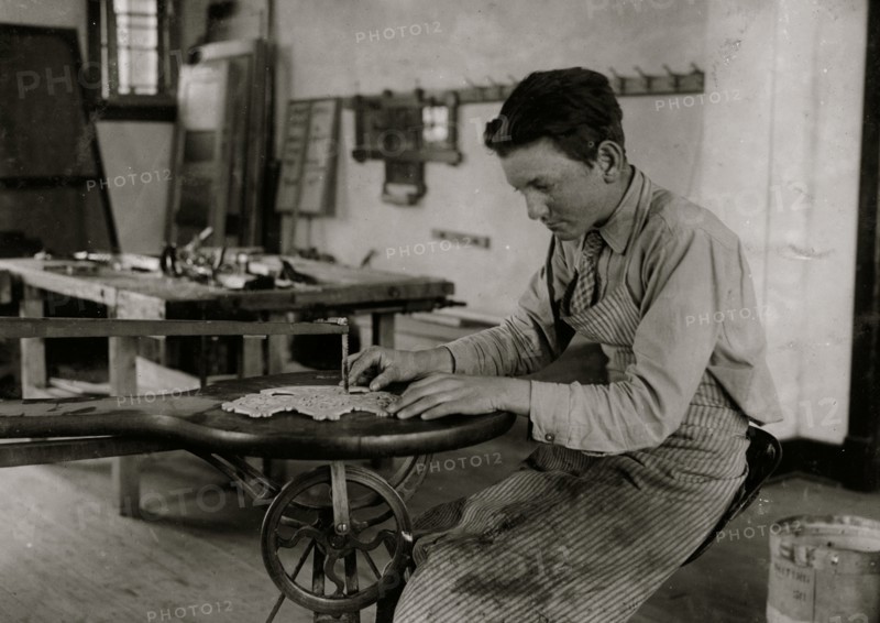 Cabinet work. Training School for Deaf Mutes 1917