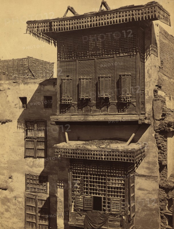 Cairo - old house and Masharabieh 1865