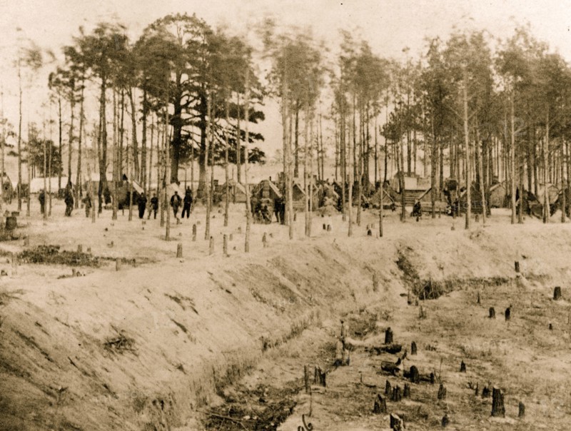 Camp of 27th U.S. Colored Infantry 1863
