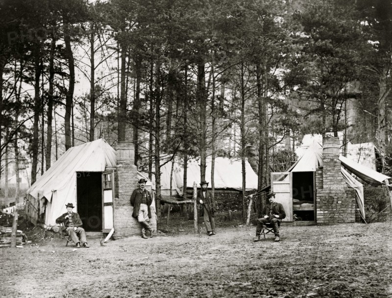 Quarters of Capt. Harry Clinton, Qt. Master. of Provost Marshal Dept., Brandy Station, Virginia 1864