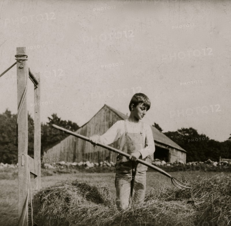 Eleven years old & his father run a farm of 160 acres in Southern Vermont.  1915