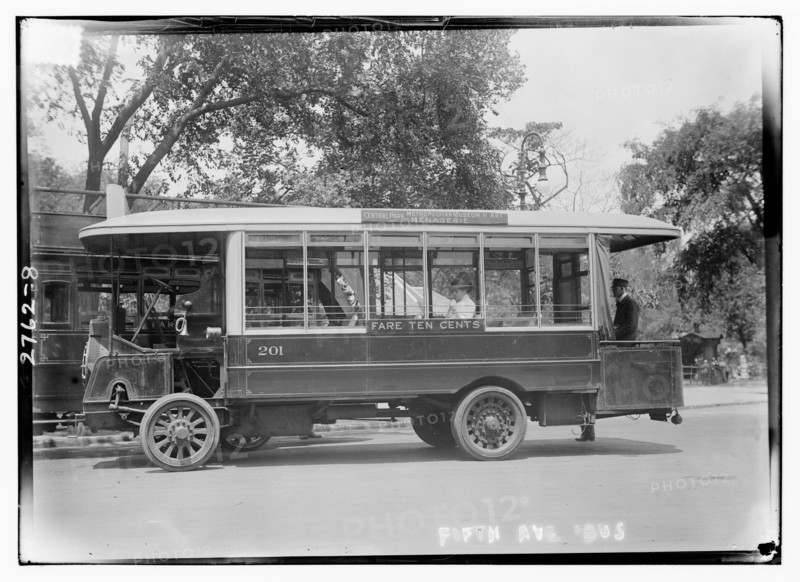 Fifth Avenue Bus, Central park bus 1912
