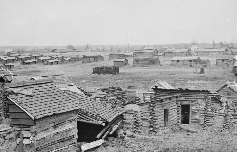 Centreville, Va. Confederate winter quarters, south view 1862