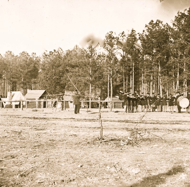 Chapin's Farm, Virginia. Gen. Godfrey Weitzel's headquarters and band of the 18th Corps 1863