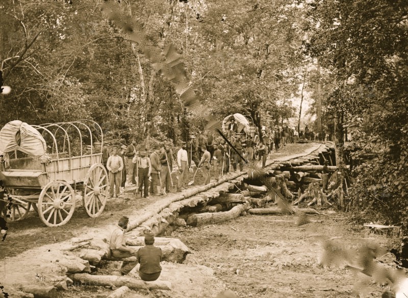 Chickahominy River, Va. Grapevine bridge built May 27-28, 1862 1862