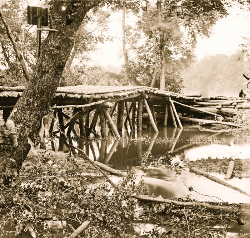 Military bridge across the Chickahominy 1863