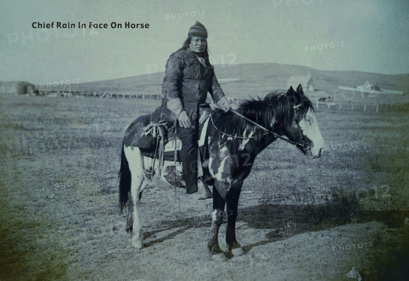 Chief Rain in Face on Horse