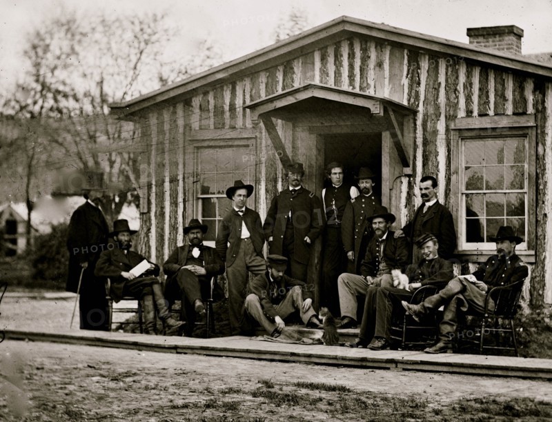 City Point, Va. Members of Gen. Ulysses S. Grant's staff 1864