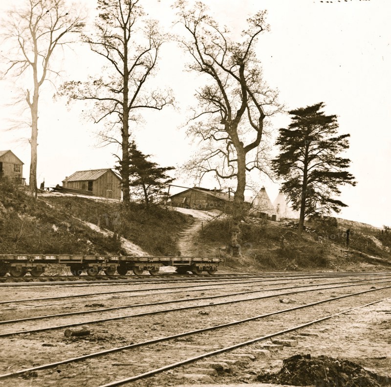 City Point, Virginia. Military railroad