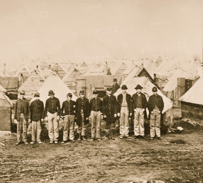 City Point, Virginia. Soldiers winter quarters. Inside first line of fortifications 1863