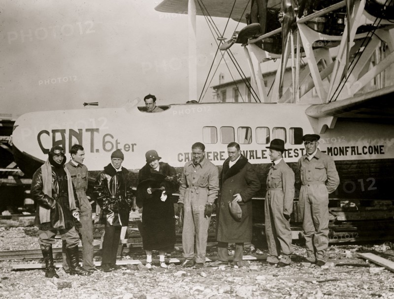 Cosulich plane -- Marquis Centurione & parents