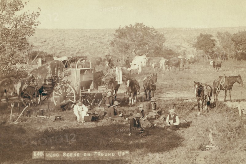 Mess scene on "round up" 1890