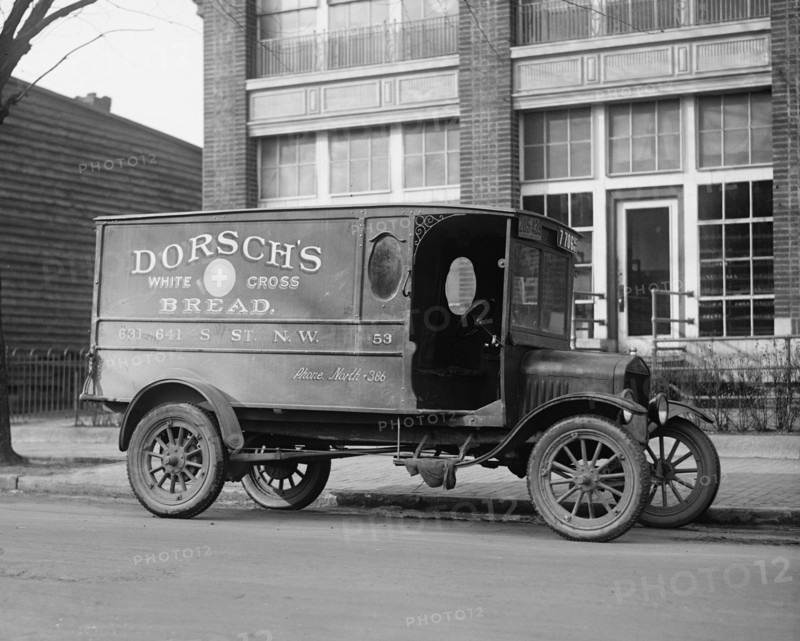 Dorsch's White Cross Bread Delivery Truck 1922