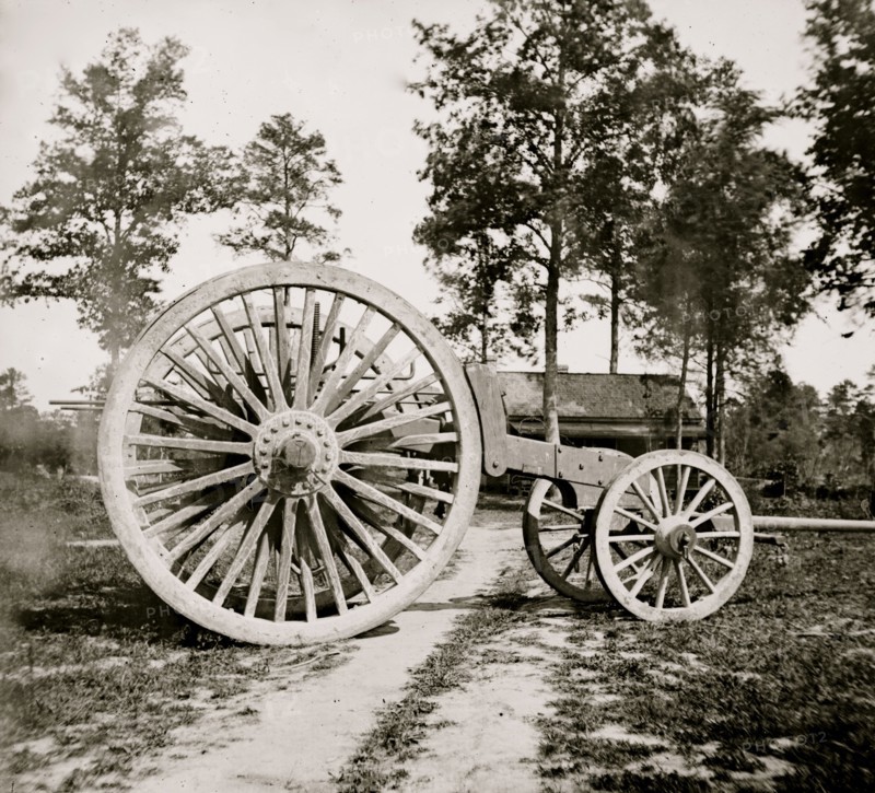 Drewry's Bluff, Virginia (vicinity). Sling for heavy artillery 1865