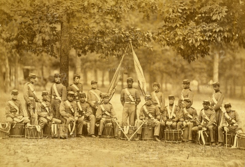 Drum corps, 8th New York State Militia, Arlington, Va., June, 1861 1861