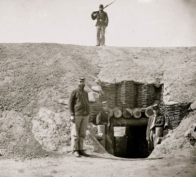 Fort Brady, Va. Entrance to magazine 1864