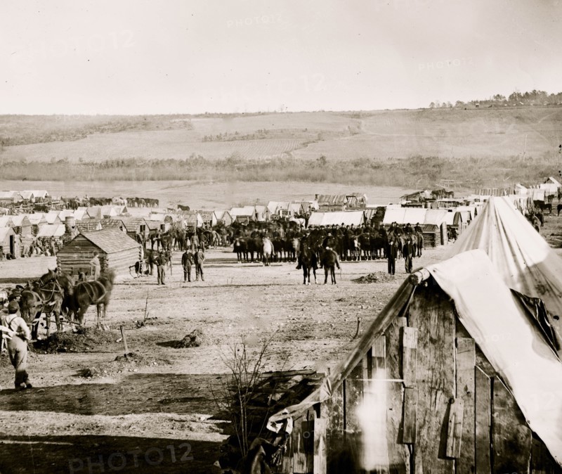 Fort Burnham, Va., vicinity. Camp of the 5th Pennsylvania Cavalry near the battlefield of Oct. 29, 1864 1864