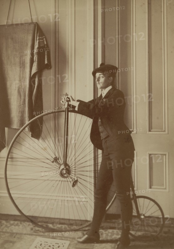 Inside the house with a Penny Farthing Bicycle 1890