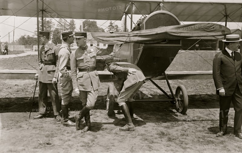 French Army aviators at Mineola