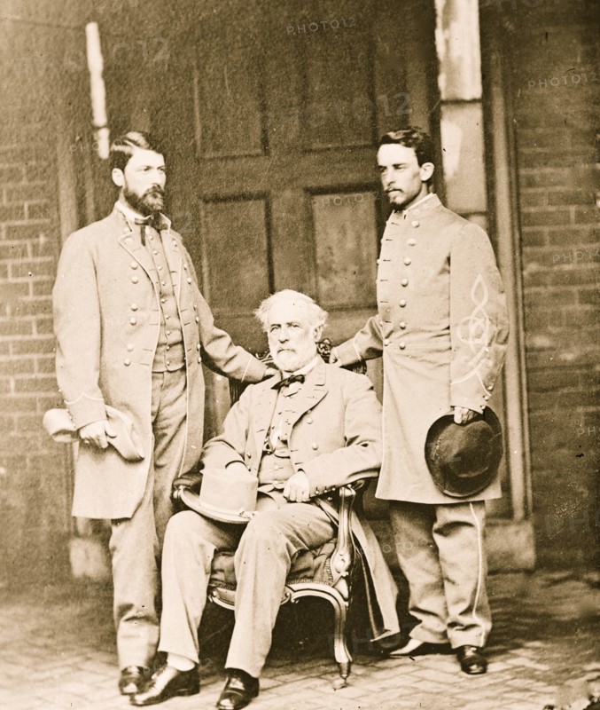 G.W.C. Lee, Robert E Lee, Walter Taylor 1863