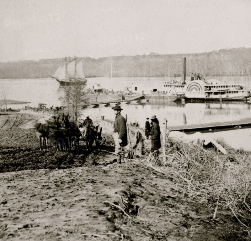 General hospital wharf, Army of the Potomac, City Point, Va. 1865