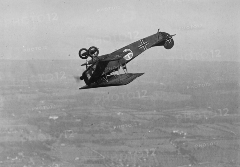 German Fokker Airplane loops in stunt