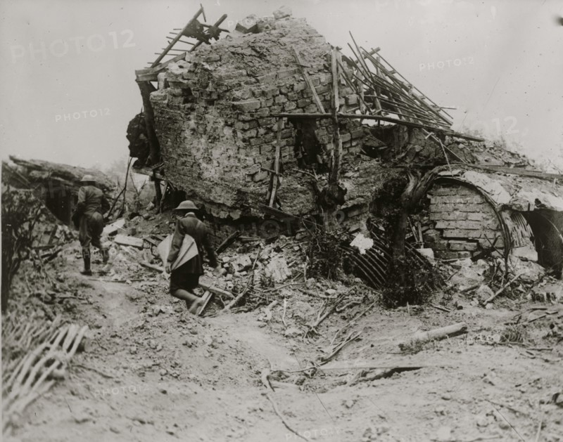 German observation post destroyed