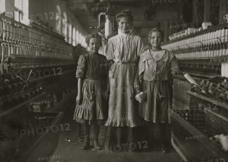 Young Spinners' in the Cotton Mill 1908