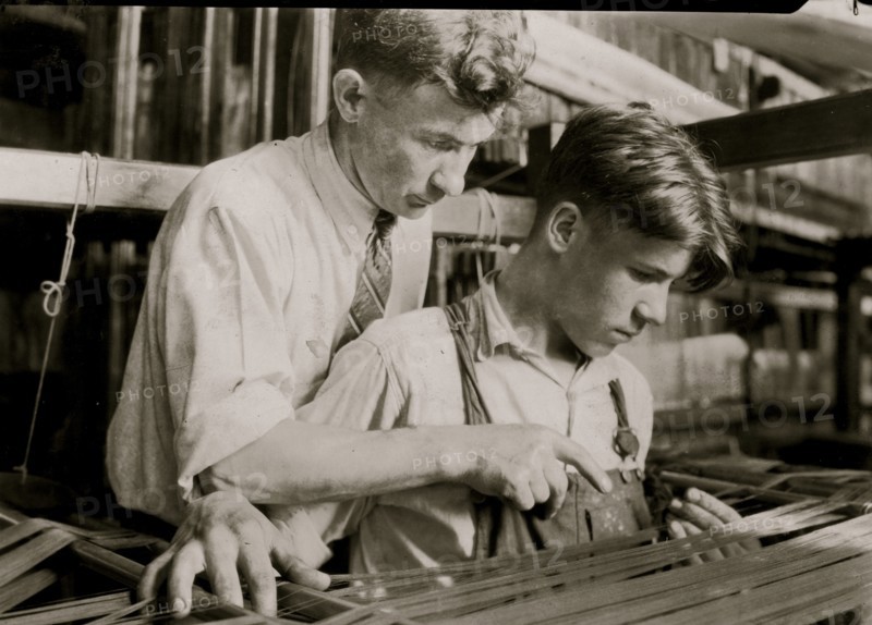 Giving Instruction on the manufacturing of silk 1924