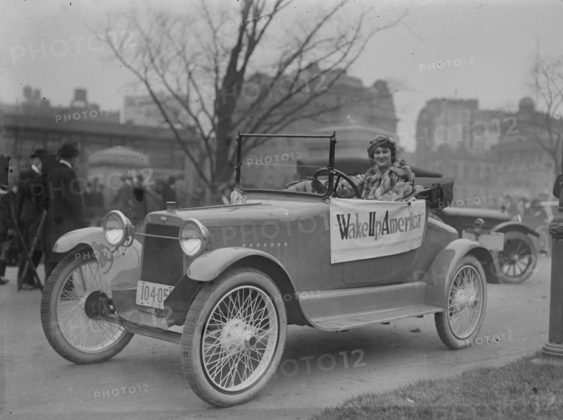 Golden Flyer leaving N.Y., 4/6/17 with Claire Rochester 1917